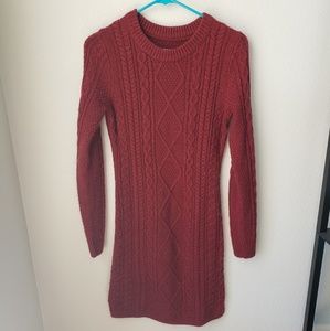 Red Sweater Dress